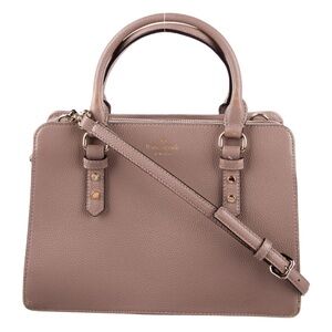 KATE SPADE MULBERRY STREET LISE SATCHEL BAG IN ROSE SMOKE